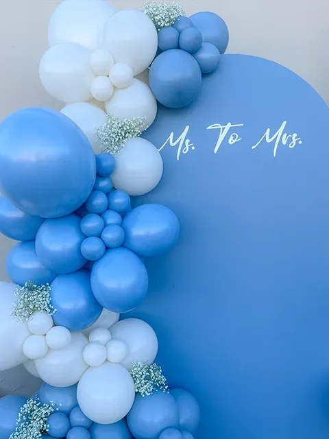 All White Balloon Garland — Elegant Minimalist Design