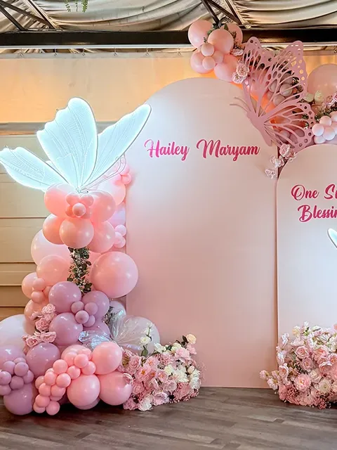 Girl Baby Shower Balloon Decorations — Pink & Beyond