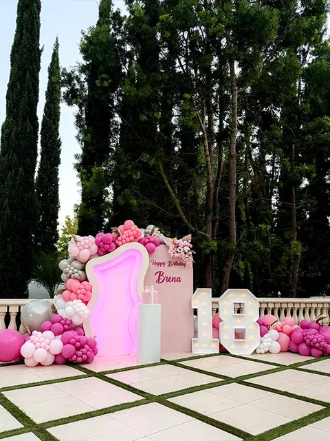 Rose Gold Quinceañera Balloons — Elegant XV Decor Ideas