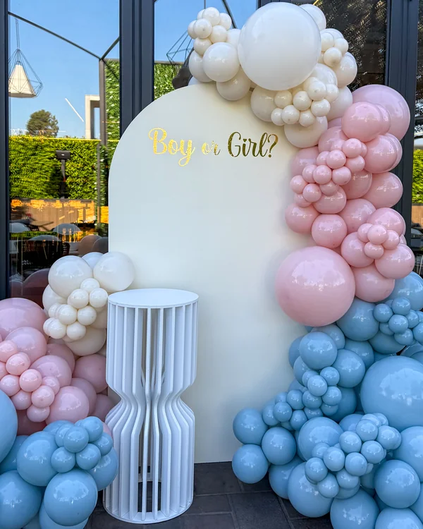 Gender reveal balloon decor — Anna Gender Reveal Glendale
