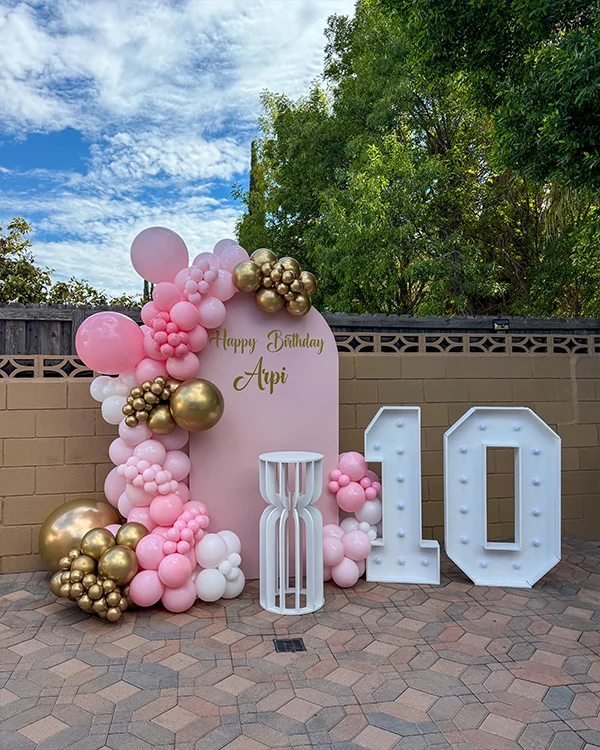 Arpi's 10th Birthday — Birthday balloon decor detail Granada Hills