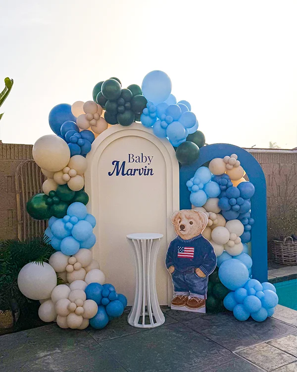 Baby Marvin's Shower — Baby Shower balloon decor detail Westminster