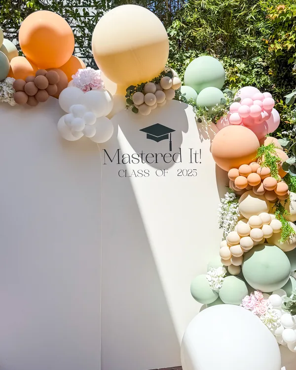 Eliza's Class of 2025 Graduation — Cheviot Hills — Graduation balloon decor detail Cheviot Hills