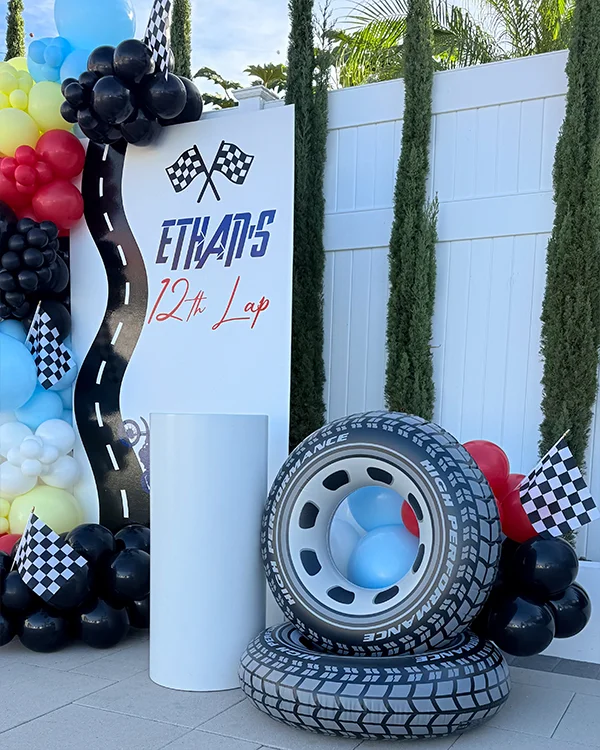 Ethan's 12th Birthday — Dirt Bike — Birthday balloon decor detail Glendale