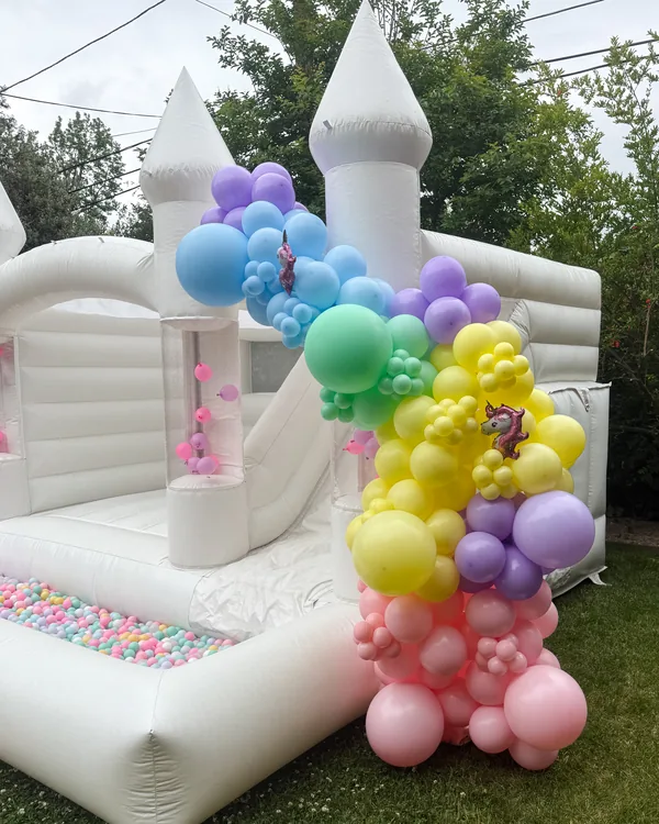 Gia's unicorn birthday balloon decor Sherman Oaks