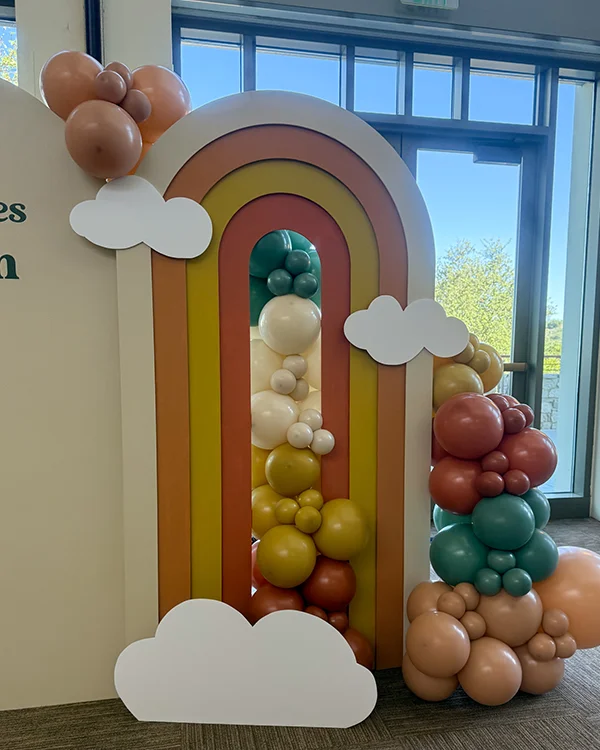 Here Comes the Son — Baby Shower — Baby Shower balloon decor detail Diamond Bar