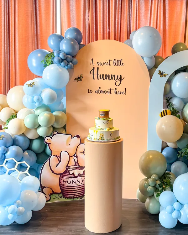 Keristineh's Honey Bee Baby Shower at Pinocchio's — Baby Shower backdrop and arch in Pasadena