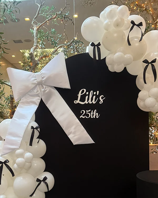 Lili's 25th Birthday — Black Glam detail 4