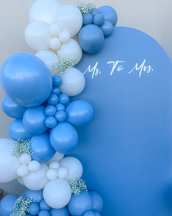 Marena's Bridal Shower — Ms. to Mrs. — Bridal Shower balloon decor detail Chatsworth