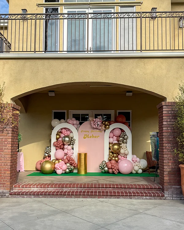 Meher's Birthday — Birthday balloon decor detail Cypress