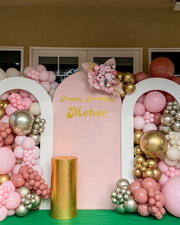 Meher's Birthday — Birthday balloon decor detail Cypress