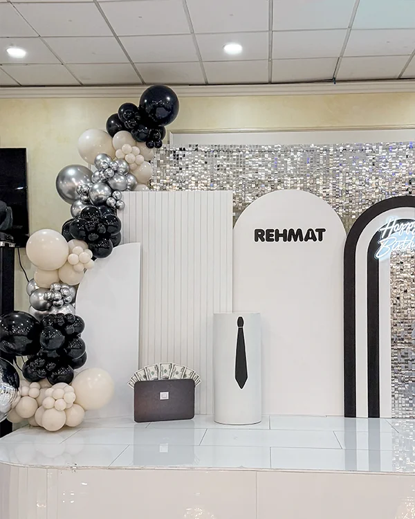 Baby Boss Rehmat's 1st Birthday — Birthday balloon decor detail Diamond Bar