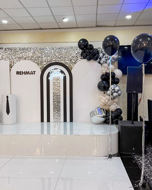 Baby Boss Rehmat's 1st Birthday — Birthday balloon decor detail Diamond Bar