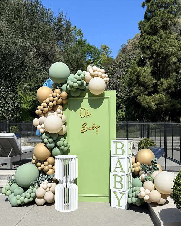 Sabrina's Baby Shower — Baby Shower balloon decor detail Mandeville Canyon