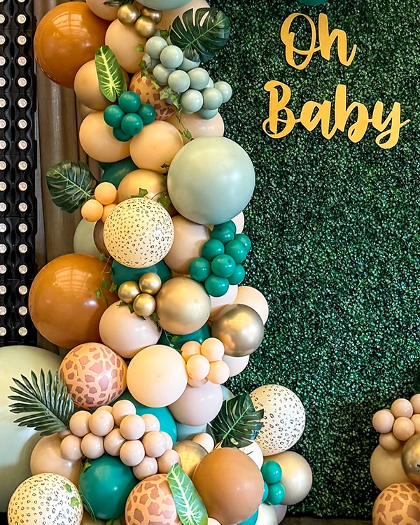 Safari Baby Shower — Baby Shower balloon decor detail Glendale