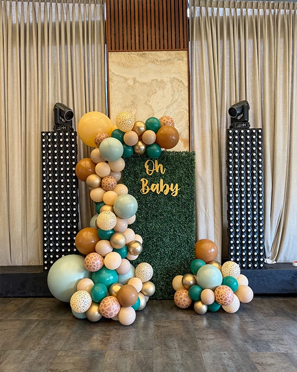 Safari Baby Shower — Baby Shower balloon decor detail Glendale
