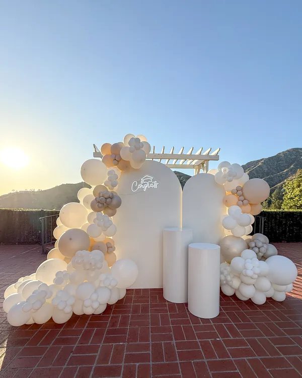 Sosse's Graduation Party at Castaway Burbank — Graduation balloon decor detail Burbank