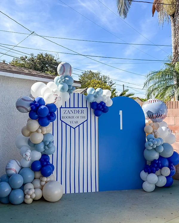 Zander — Rookie of the Year — Birthday balloon decor detail Pico Rivera